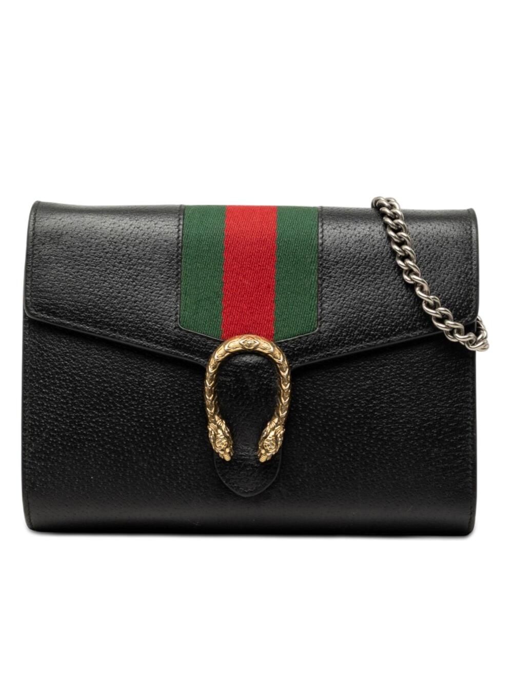 Gucci Dionysus Web Chain Wallet Leather #375966G10B